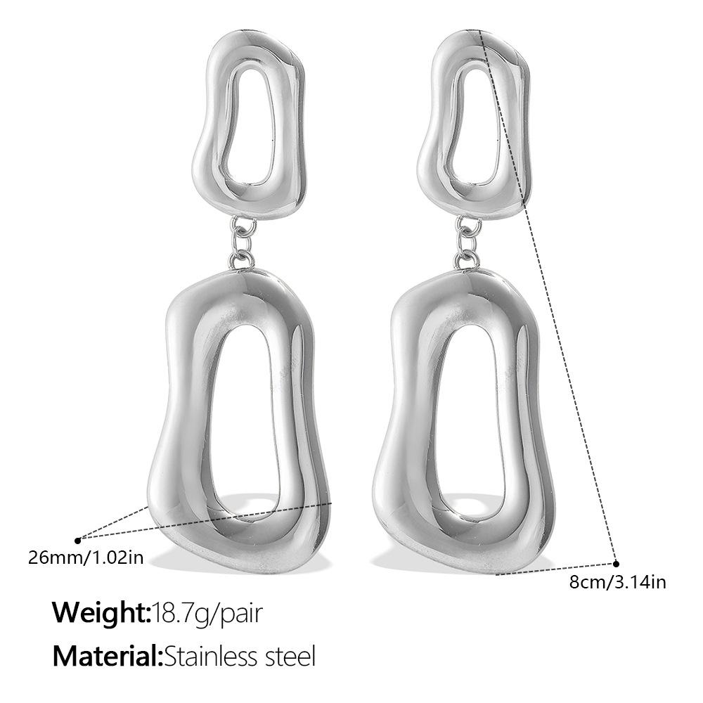

European and American Personality Exaggerated Minimalist Style Thick Chain Necklace Bracelet Niche Designer Short Neck Chain 2026