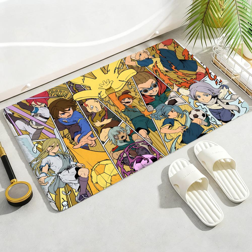 

Axel Blaze Firestorm Inazuma Eleven Anime Floor Mat Soft Thickened Non-Slip Door Mat for Living Room Home Decor Flannel Rugs 40x60cm