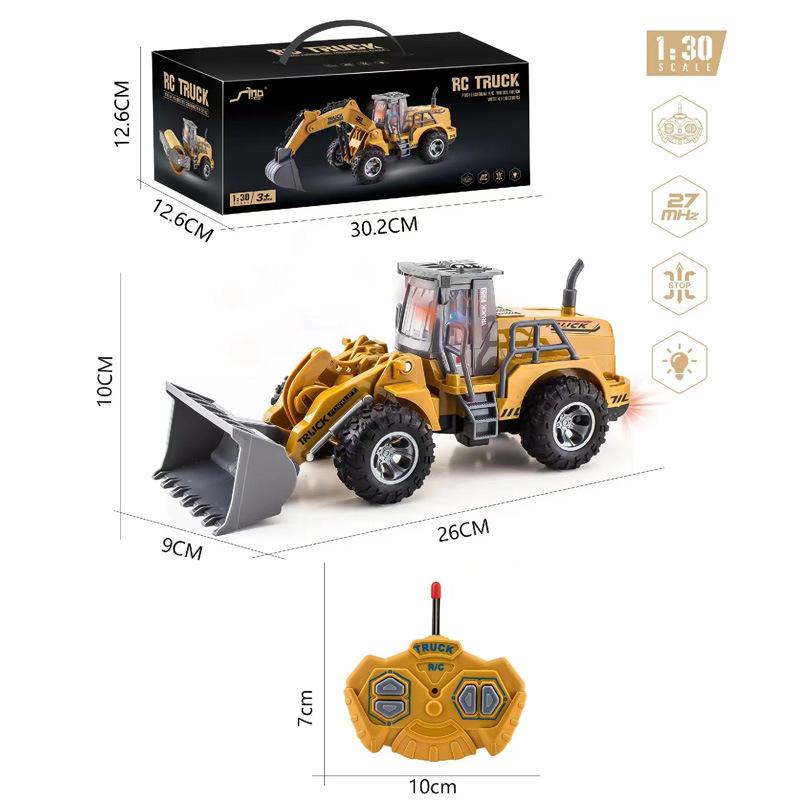 Children Remote Controlled Four Way Excavator Engineering Bulldozer Road Roller Rc Car Electric Vehicle Toys Remote Control Cars
