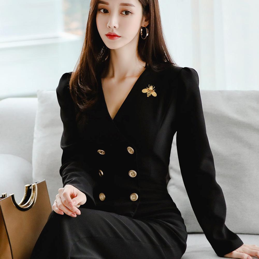 Broche de joias anti-luz, acessórios de roupas de broche feminino Little Bee Corsage