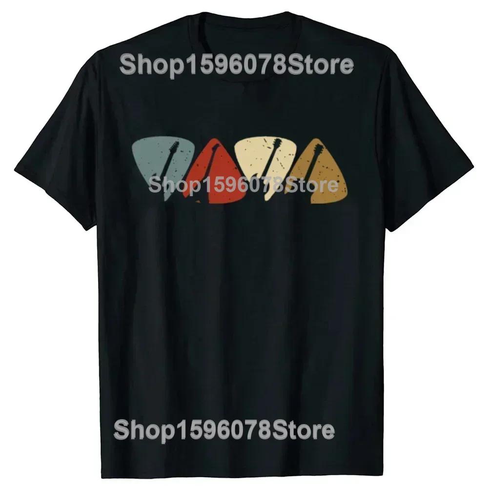 Rock Cat Playing Guitar Guitarist Music Lover Rock T-Shirts Men Awesome Tee Shirt DJ Party Bass Clothing Unisex T Shirts