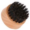 Men Natural Faux Boar Hair Wood Handle Beard Cleaning Shaving Shaping Brush (Beech)