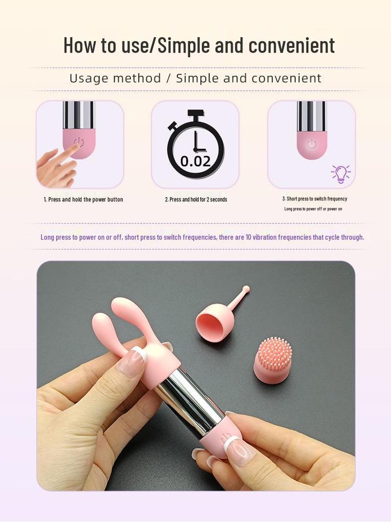 Electroplated Mini Vibrator: Silicone Head, Multiple Styles, Silver Bullet Egg
