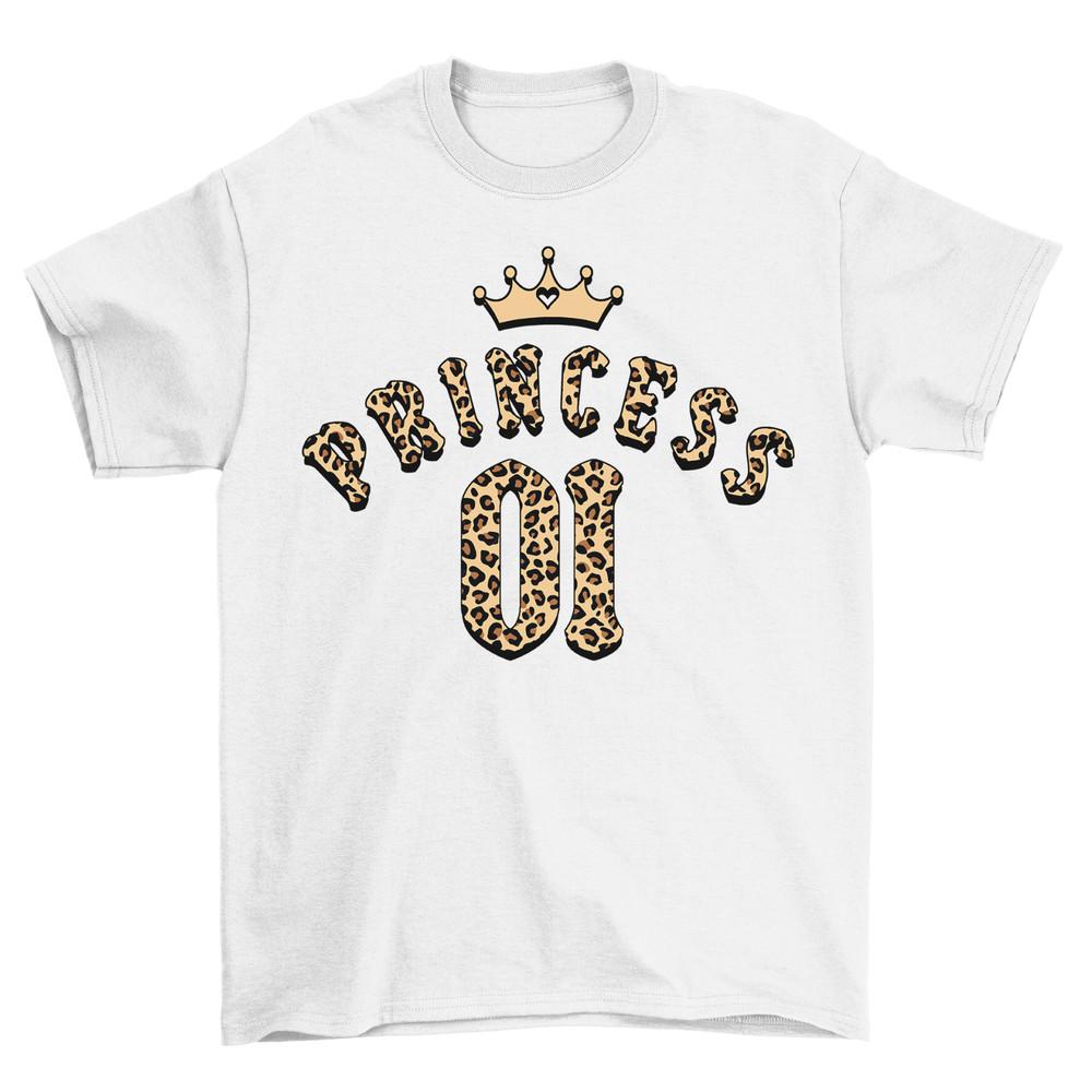 

Футболка детская Принцесса Номер 1 для девочек 01 Детский подарок на день рождения Бэби шауэр 4XL