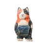 Wooden Cat Sculpture Creative Home Office Desk Ornament For Gifts And Decor