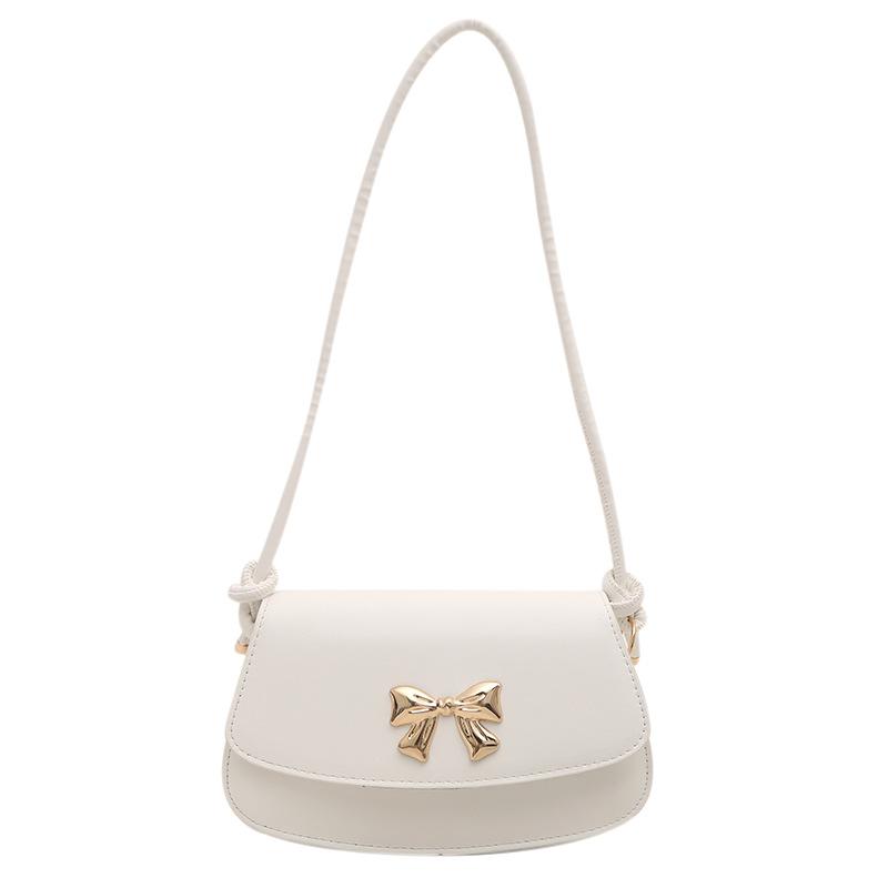 Underarm Bag Women's 2025 Spring New Trendy High-value Fashion Versatile Shoulder Messenger Bag Bow Saddle Bag