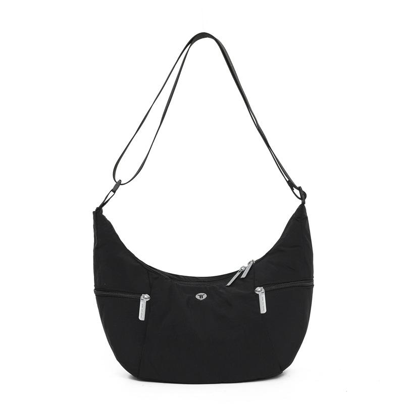 New nylon dumpling bag women's one-shoulder fashion casual versatile large-capacity sports crescent bag croissant bag crossbody bag