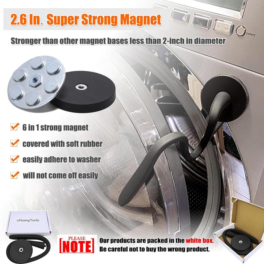 Washing Machine Door Holder Silicone Magnetic Ventilation Support Anti-Collision Washer Door Prop for Most Washers Laundry Tools