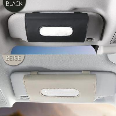 Neue weiche Leder-Auto-Taschentuchbox, Auto-Sonnenblenden-Typ, Hängebehälter, Handtuch-Serviettenhalter, Papierständer, Organizer, Aufbewahrungstasche