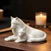 3D Printed Wolf Art Collectibles Figurine, Parent And Child Animal Statue, Modern Decorative Pieces for Study Display Minimalist Sculpture Living Room