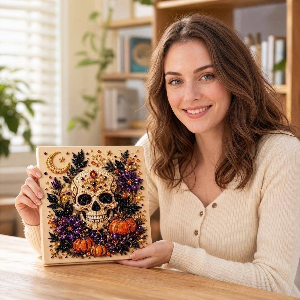 Halloween Kit for DIY Jewelry Making - Beaded Bracelet and Necklace Set for Holiday Party Favors