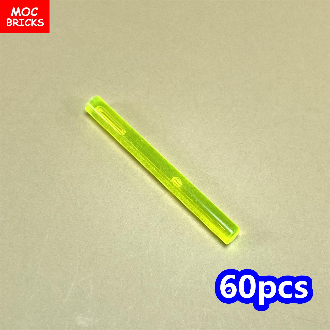 

Non-Toxic 60Pcs Moc Bricks Bar 4L Lightsaber Blade Wand 578 21462 28697 30374 Weapons Action Figures Educational Building Blocks Toys