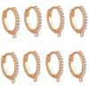Zircon Circle Earrings: Hoop, Stud, Clip, and Hook Jewelry Making Accessories