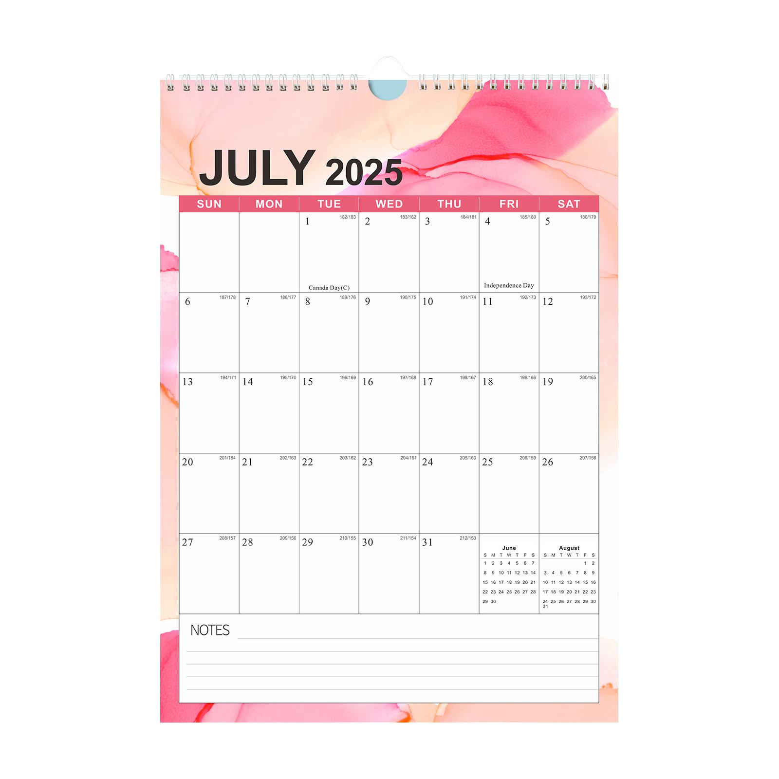 

Гарний календар для вітальні, на стіну, календар важливих свят та річниць One Size рожевий