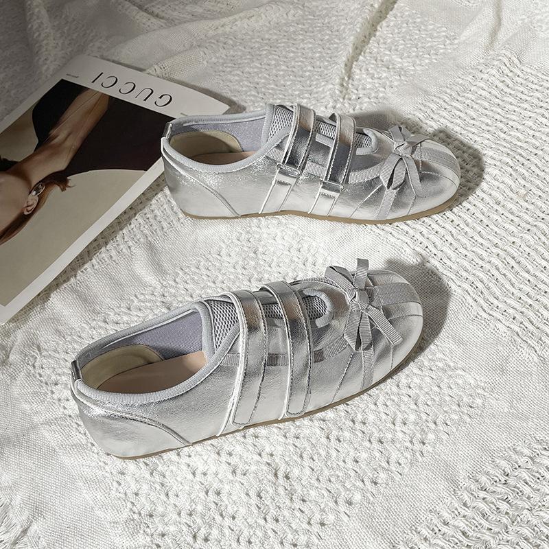 French Mary Jane casual shoes bow ballet single shoes 2025 new lightweight and versatile temperament girls flat shoes