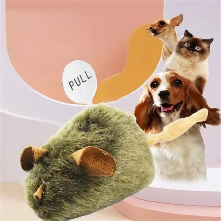 Interactive Cats Toy Automatic Electronic Moving Mouse Cats Toy with Squeaky,Kitten Toy for Hunting Play Exercise
