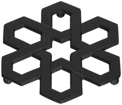 Oigen Nambu-Eisenwarenflasche Schneegitter D234 Seiei-do Halter, Muster, Schwarz,