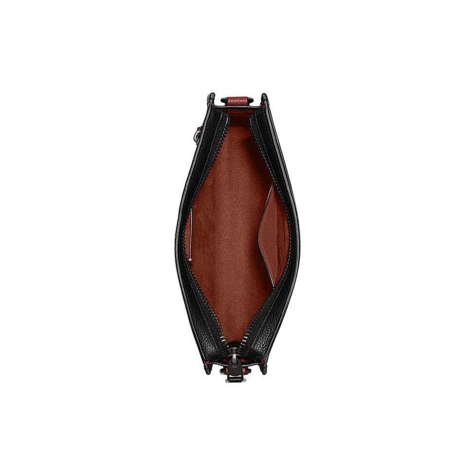 New COACH Hitch Artificial Leather Combination Storage Bag Combo Bag Shoulder Bag Crossbody Bag Medium Size Men's Umber CC088-TN2