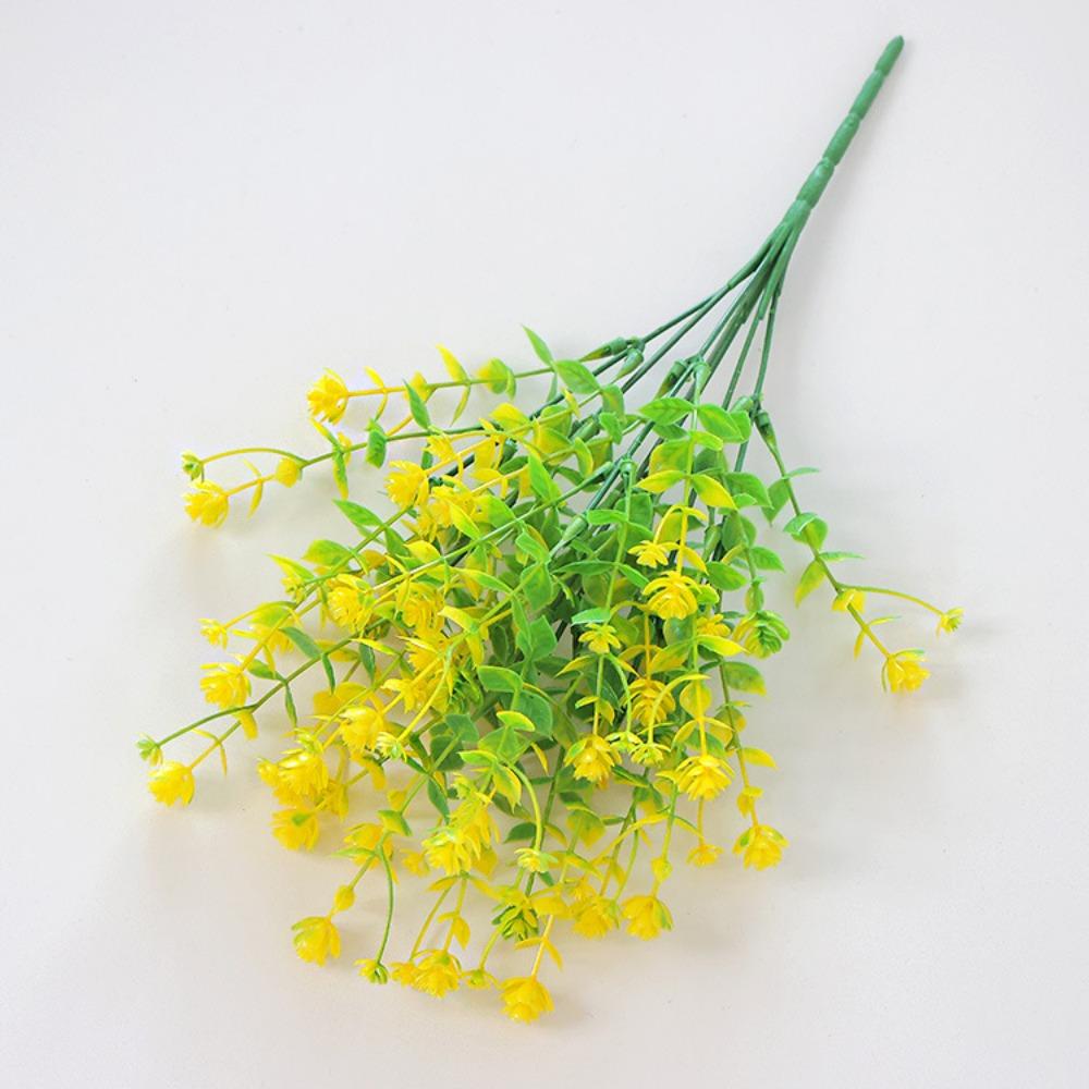Plastic Artificial Eucalyptus Flowers Multicolour DIY Decoration Eucalyptus Bouquet 33cm Length Fake Eucalyptus Plant
