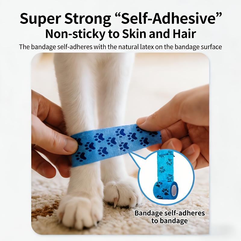 3 Rolls Colorful Self Adhesive Wrap Breathable Sports Bandages Elastic Tape for Wrist Ankle Support Protective Athletic Wraps