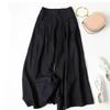 Ladies' Spring and Autumn Casual Wide Leg Pants, Loose Cropped Pants, Tassel Fabric, Elastic Waist Design Elegant Pants, Versatile and Comfortable