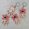 Keychain Pendant Flower Shape 3D Printed Stress Relief Charm Keys Backpack Purse Lightweight Key Holder
