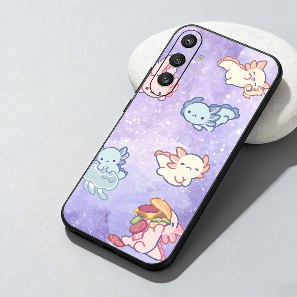 Axolotl Yura Inaho Phone Case For Samsung Galaxy A73,A72,A71,A70,A52,A51 Others Soft Black Cover