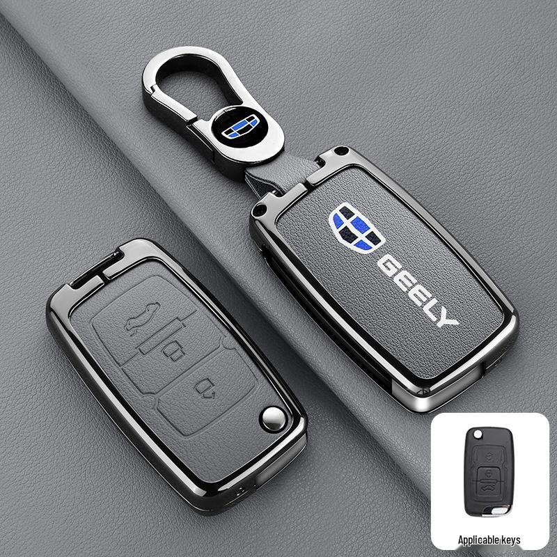 Premium Protective Key Cover for Geely Emgrand: Fits 26 Models including Xingyue L, Xingrui, Boyue L, Haoyue, Bin Yue – Men's Buckle Design