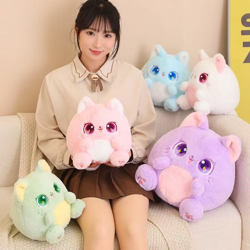 25/35cm Cat Doll Simulation Plush Toy Handmade Doll Cartoon Anime Cute Pillow Cushion Home Decoration Children's Birthday Gift T