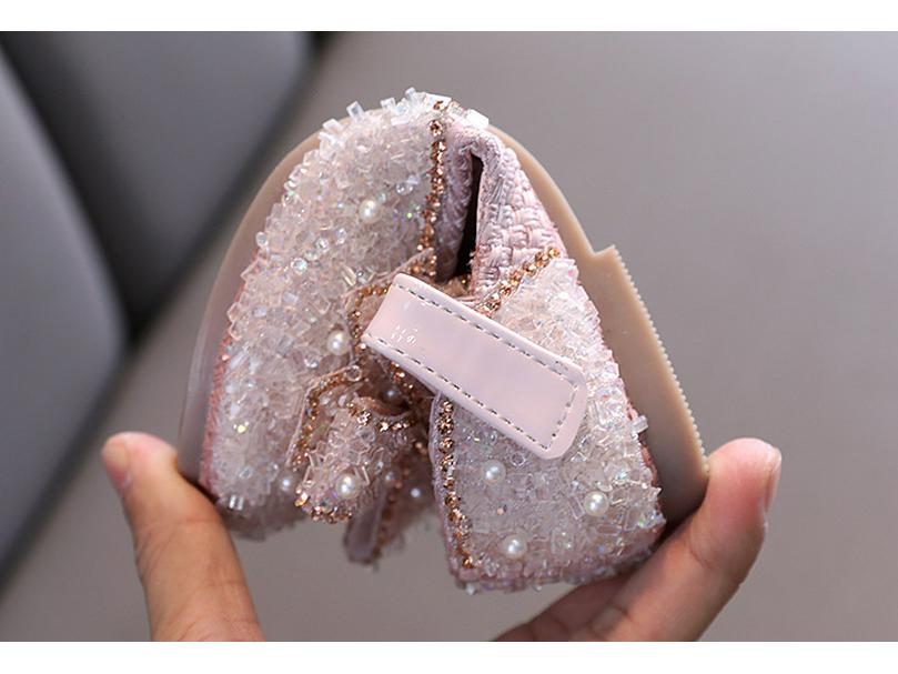 Sommer 2025 Koreanischer Stil Mädchen Schmetterling Strass Tanzschuhe