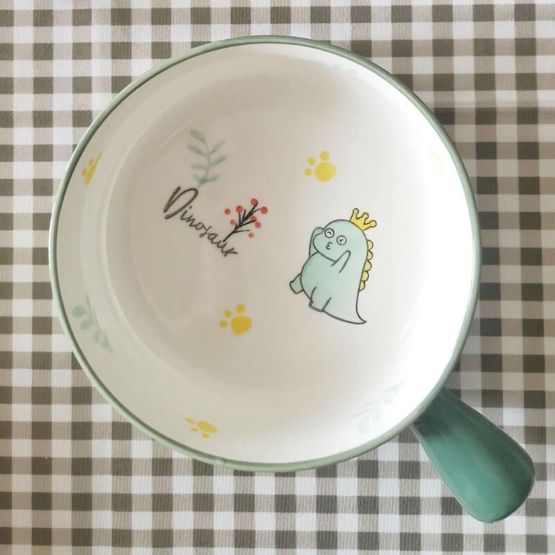 

Zhi Shi Cartoon Handled Ceramic Noodle Bowl