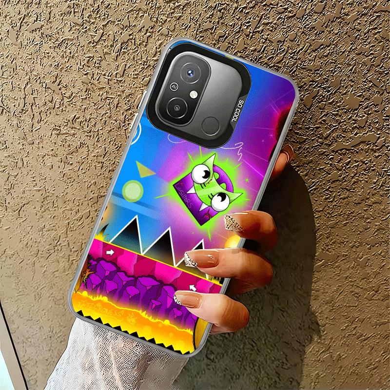 Geometry Dash Game Shockproof Phone Case for Xiaomi Poco X7 X6 X5 X3 Pro F7 Ultra M8 Redmi 15C 15 14C 13C 12C 10C 13 12 10
