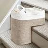 Stair Basket Cotton Rope Staircase Organizer Laundry Basket for Stairs for Stairway Laundry Clothes Toys Books Home Living Space