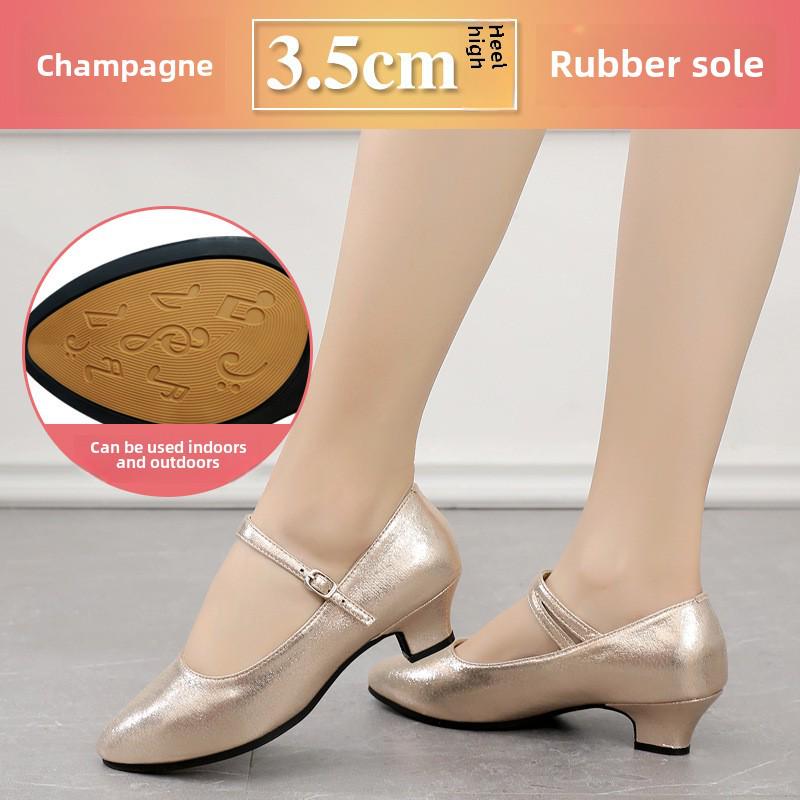 

Современная обувь для квадратных и социальных танцев с мягкой подошвой 39