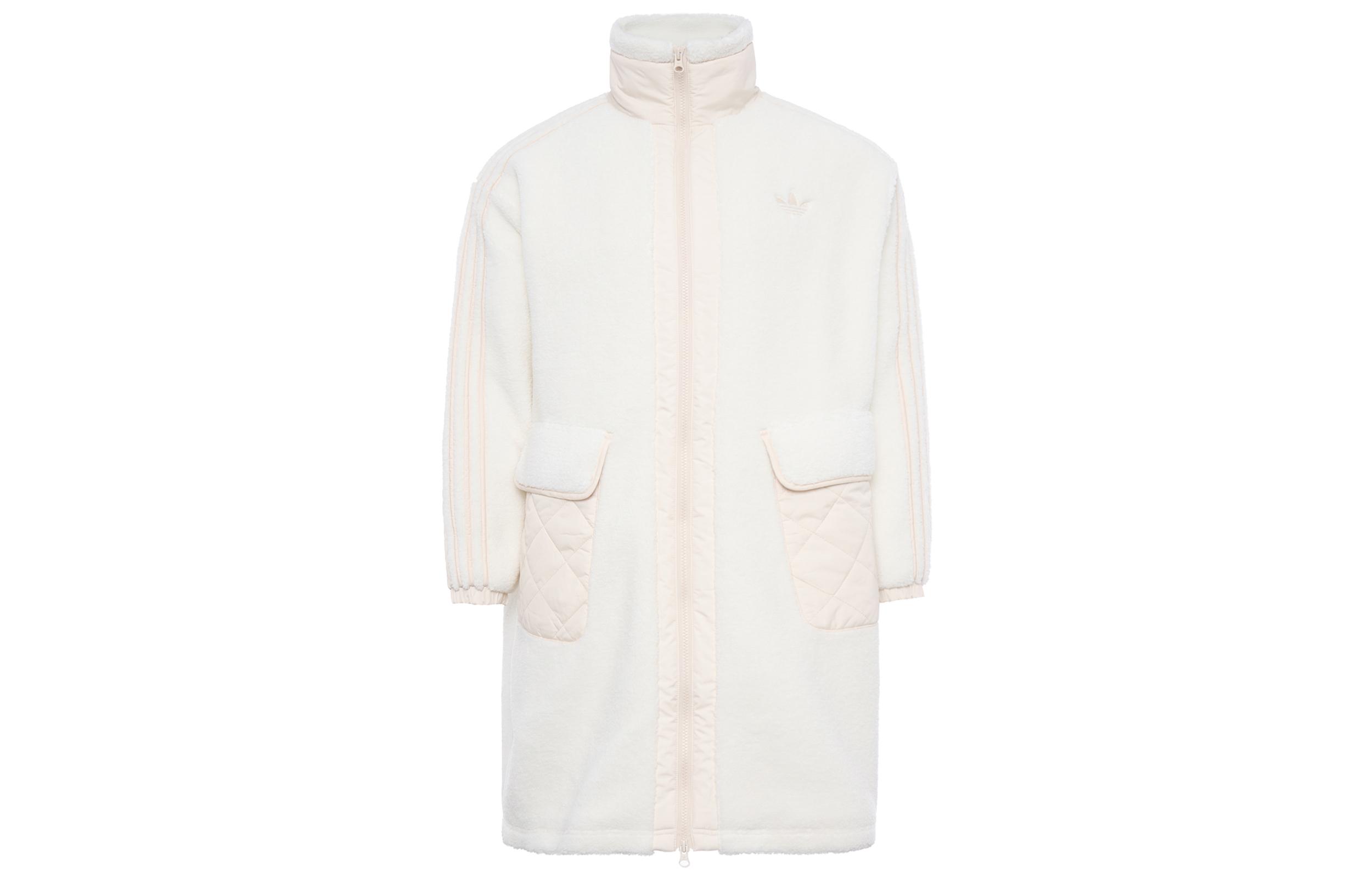 Adidas Originals Velvet feel Coat Women s White HR3457 M