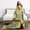 Cartoon Funny Cute T-Totoros Blanket Cover  Plush Throw Blanket Home Couch Printed Lightweight Bedsprea,