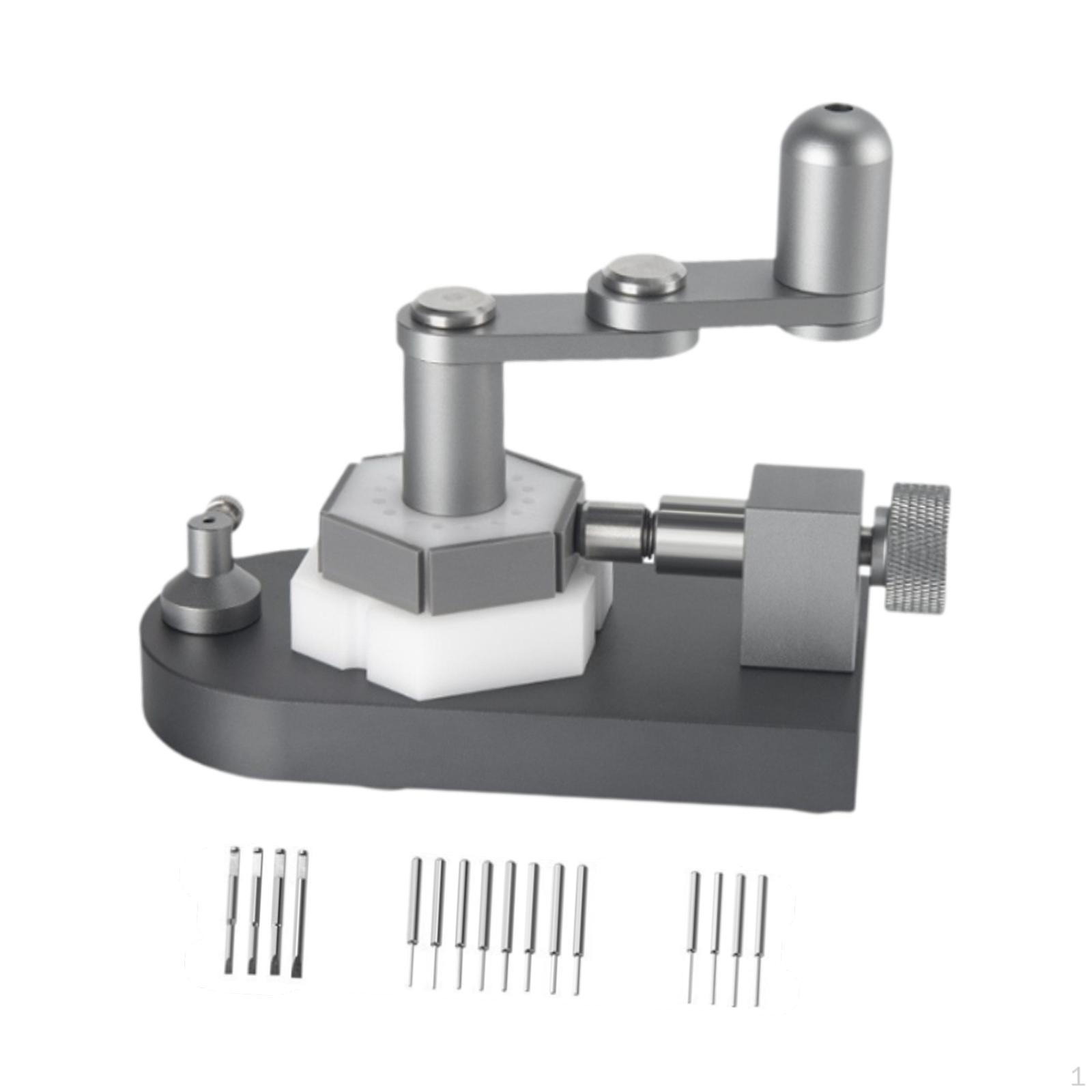 

Набор для удаления звеньев часов, инструмент для изменения размера для регулировки и замены браслета серый