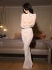 Qinghe Ultra-Thin Seamless Shaping Jumpsuit - Large Size, Invisible, Shiny, Fun