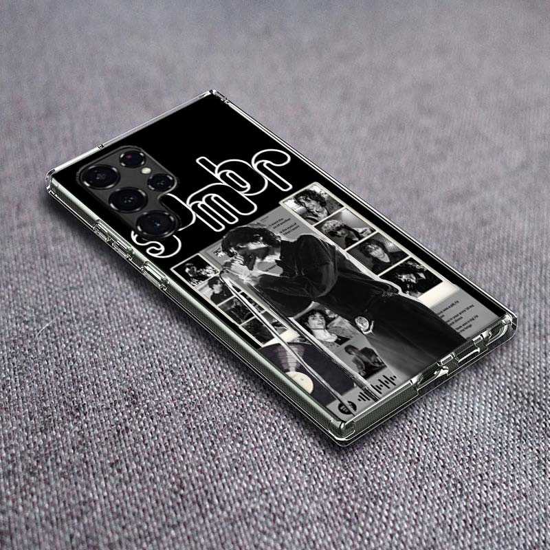 Singer S-Sombr Phone Case For Samsung Galaxy S24 S23 S21 S20 FE S22 S26 Ultra S25 Edge S10 Plus Cover Clear TPU Capa Shell Coque