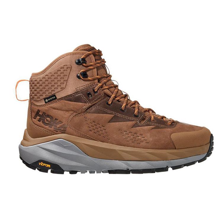 HOKA One One Kaha Gtx Shock Absorbing Slip Resistant Durable Waterproof Impact Resistant High Top Hiking Shoes Men Hiking Shoes Brown 1112030-OPOR