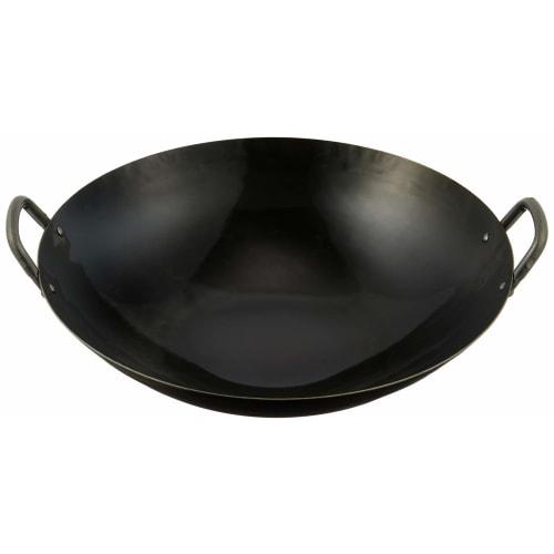 Yamada Industrial Co., Ltd. Iron Hammered Chinese Pot, 33cm (1.2mm Thick)