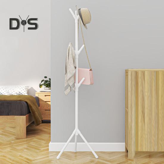 Multi Hook Clothes Rack Stand Coat Hanger High Stability Adjustable Height Easy Assembly Freestanding Clothing Storage Rack