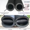Fabric-Reinforced Black Rubber Water Hose