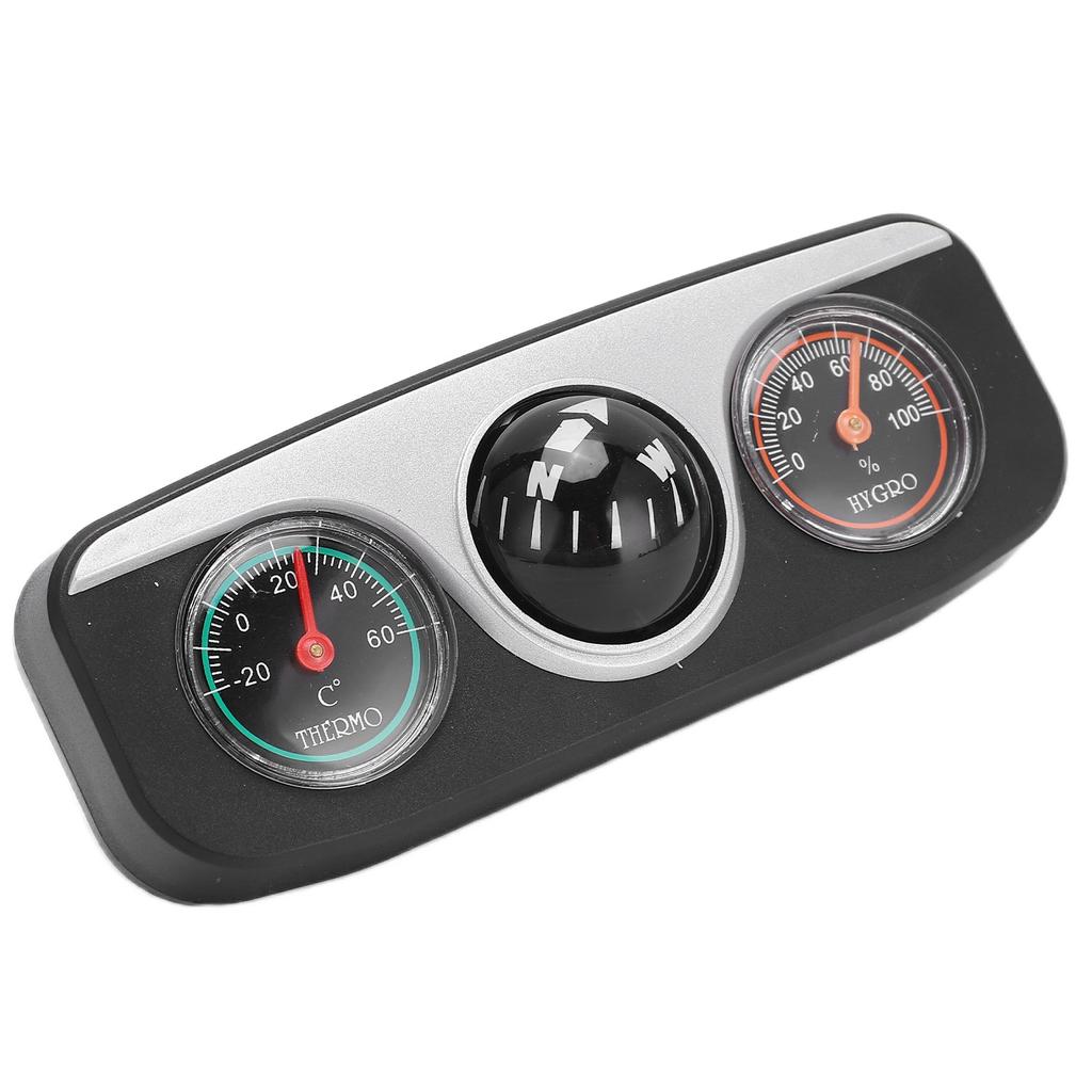 LC‑3 3 In 1 Car Navigation Dashboard Multifunctional Compass Thermometer Hygrometer Dashboard