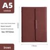 Magnetic Buckle PU Leather Business Notebook with Card Slot - Retro Style, Thickened Pages, Printable Stationery