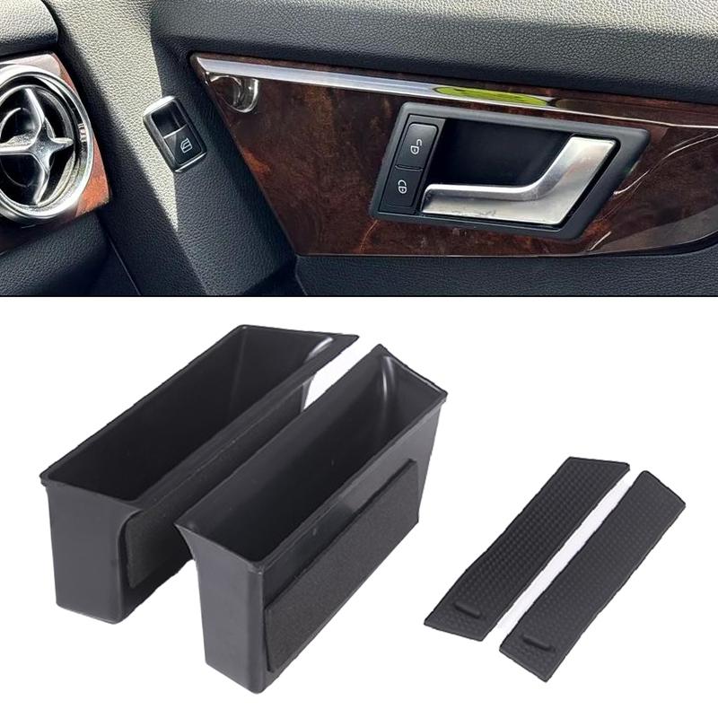 ABS Storage Box Car Door Storage Box Easy tallation Non-Deformable Vehicle-Specific Fit For Mercedes-Benz GLK X204