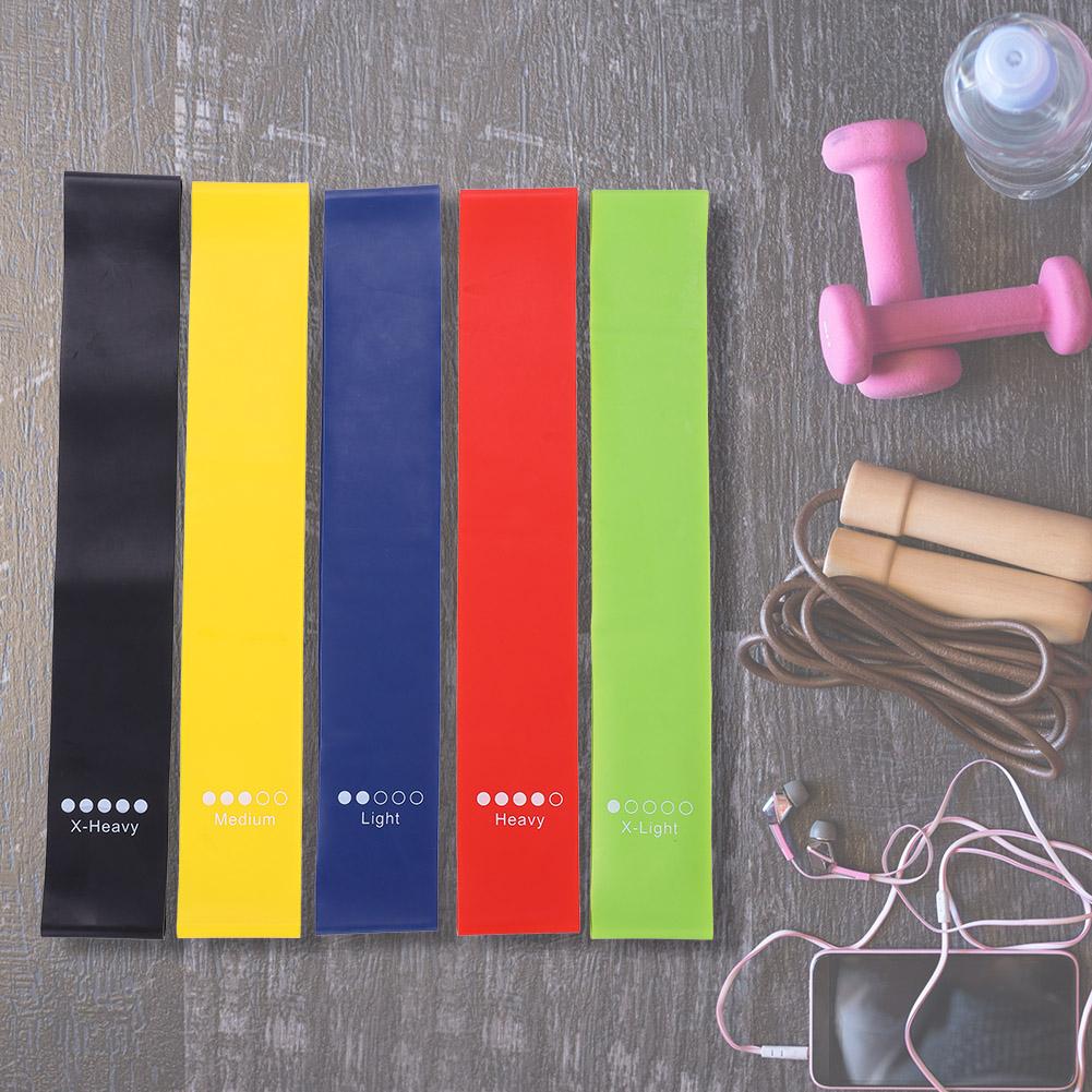 

5 шт. эластичных лент для йоги, для тренировок в помещении и на открытом воздухе, в тренажерном зале, для фитнеса, для спортивных упражнений