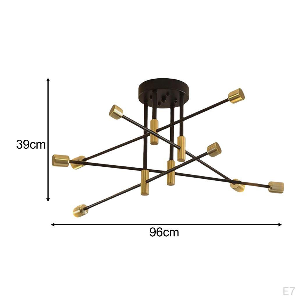 Modern Sputnik Chandelier Ceiling Light for Living Room Dining Hallway