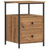 VidaXL Bedside Table Artisan Oak 34x35.5x50 Cm Engineered Wood, Bedside Furniture, Side Table, Bed Cabinet, 857260