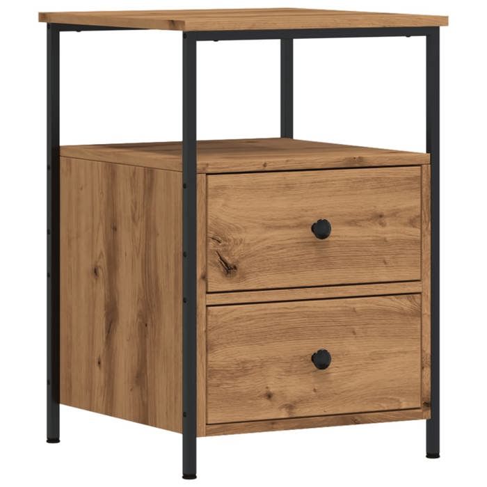 VidaXL Bedside Table Artisan Oak 34x35.5x50 Cm Engineered Wood, Bedside Furniture, Side Table, Bed Cabinet, 857260